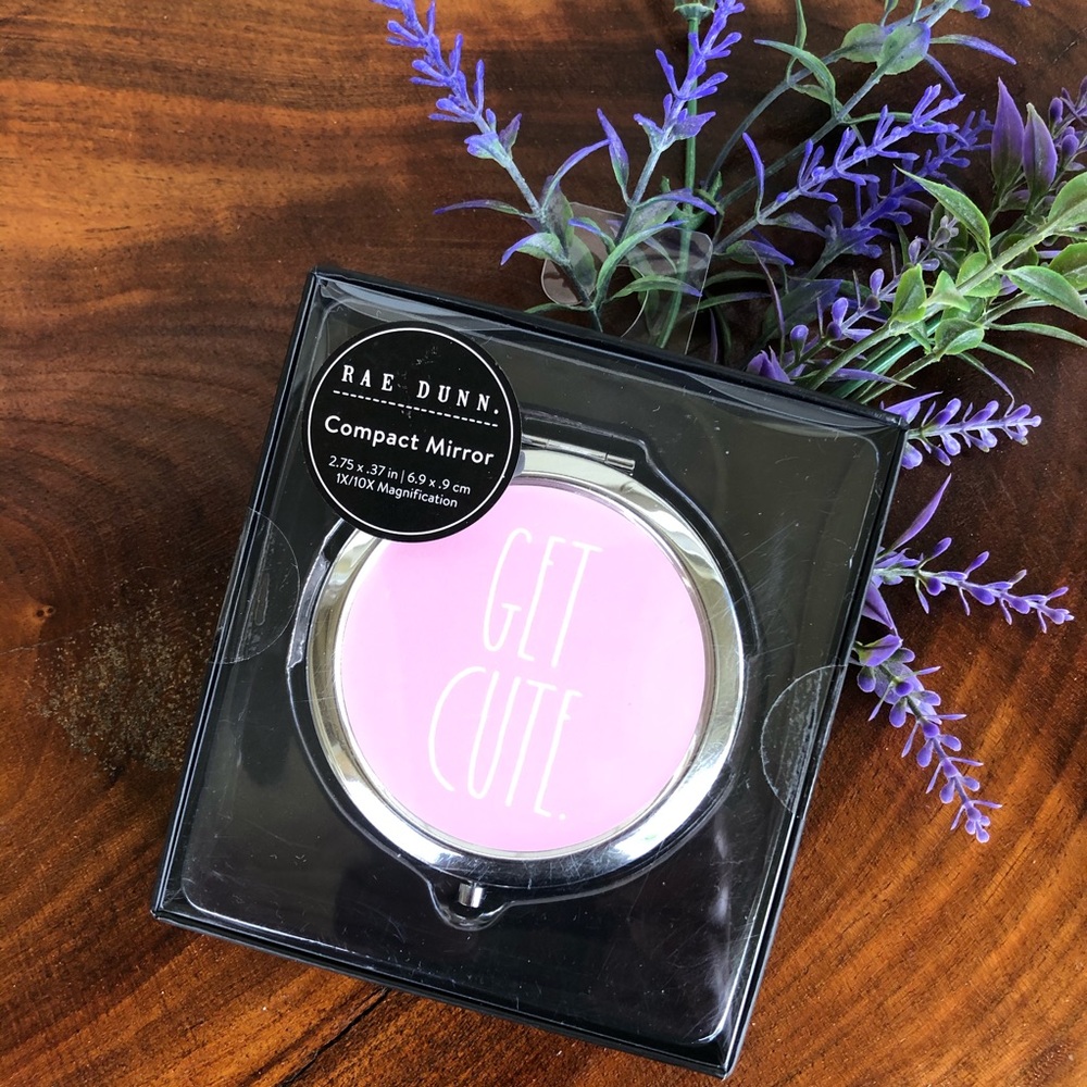 Rae Dunn Compact Mirror "GET CUTE."